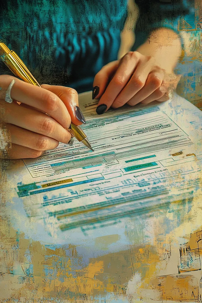 American woman filling out personal loan eligibility form at a desk